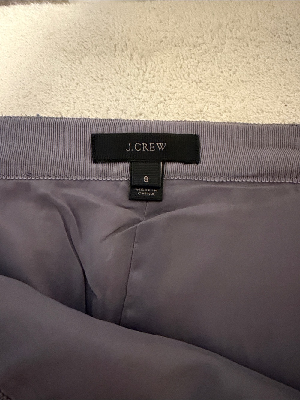 J. Crew Lavender Gray A-Line Skirt